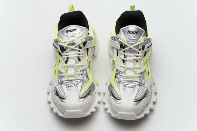B Track.2 Sneaker White Fluo Yellow 568515 W2ON3 9073