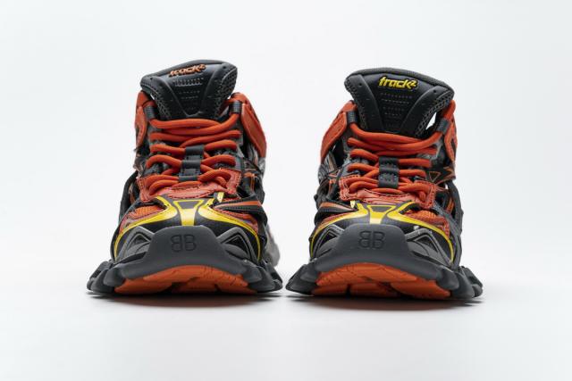 B Track.2 Sneaker Black Orange 568614 W2GN8 2008