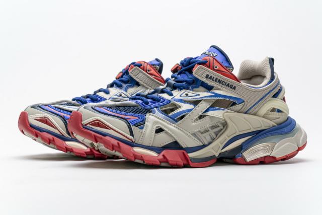 B Track.2 Sneaker Beige Blue 570391 W2GN2 8570