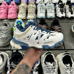 BLCG Track 1.0 Worn Out Shoes White Navy Blue