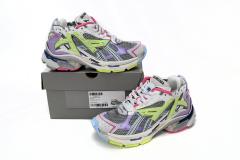 1:1 quality version B Runner Leather Free Grey Light Purple Neon Yellow White 677403W3RBP1745
