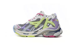 1:1 quality version B Runner Leather Free Grey Light Purple Neon Yellow White 677403W3RBP1745