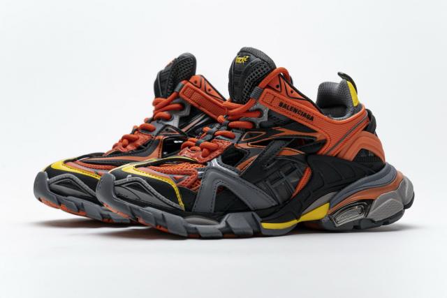 B Track.2 Sneaker Black Orange 568614 W2GN8 2008