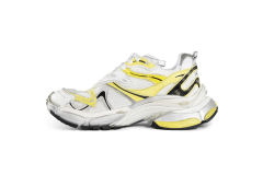 1:1 quality version B Runner 2.0 Sneaker in White, Yellow and Black Mesh and Polyurethane 779066W3RXP9710