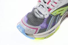 1:1 quality version B Runner Leather Free Grey Light Purple Neon Yellow White 677403W3RBP1745