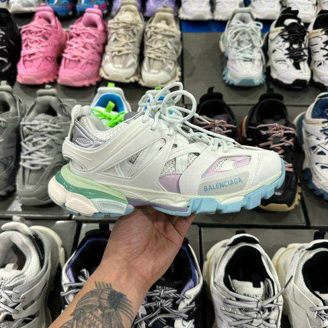 BLCG Track 1.0 Worn Out Shoes Gray Blue