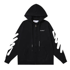 102_152 Off White Hoodie With Ziper