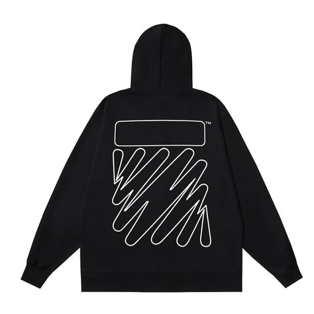 96_141 Off White Hoodie With Ziper