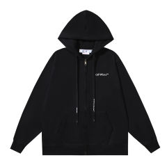 101_148 Off White Hoodie With Ziper