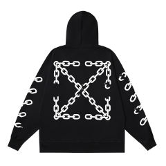 99_151 Off White Hoodie With Ziper