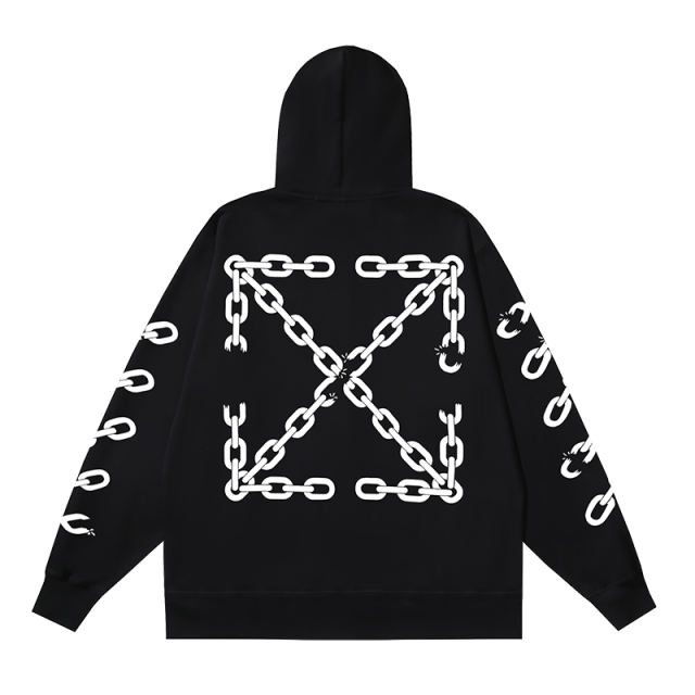 99_151 Off White Hoodie With Ziper