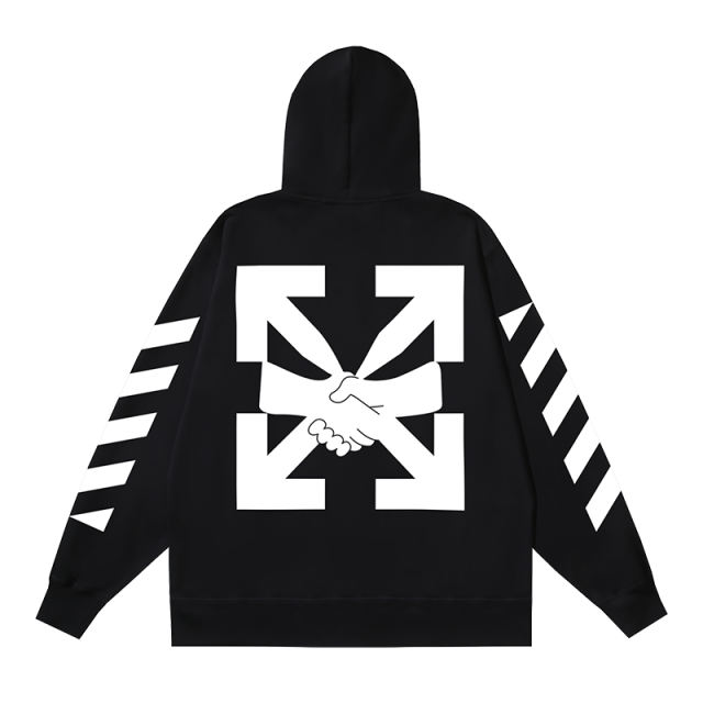 97_142 Off White Hoodie With Ziper
