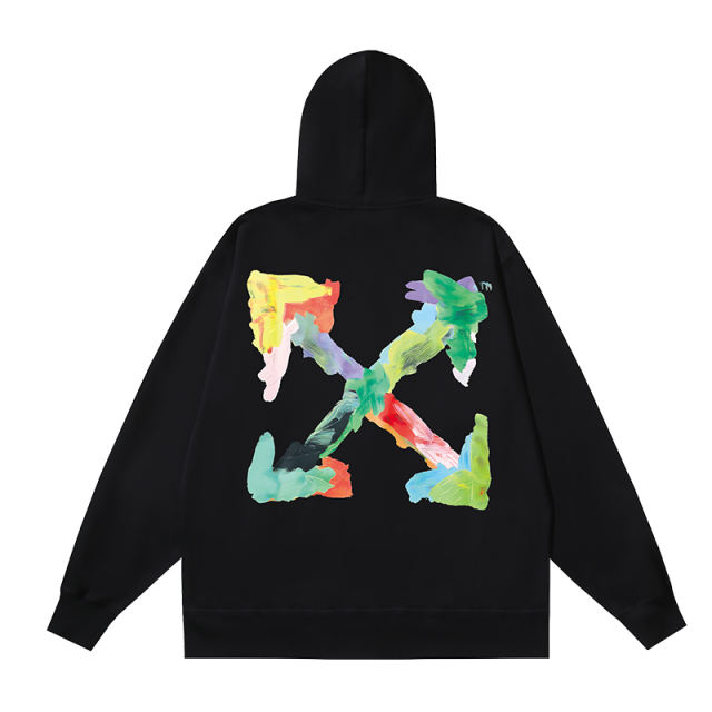 103_145 Off White Hoodie With Ziper