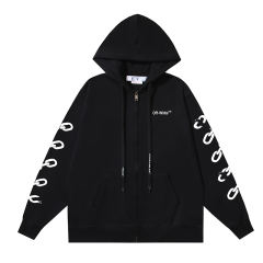 99_151 Off White Hoodie With Ziper