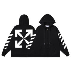 100_149 Off White Hoodie With Ziper