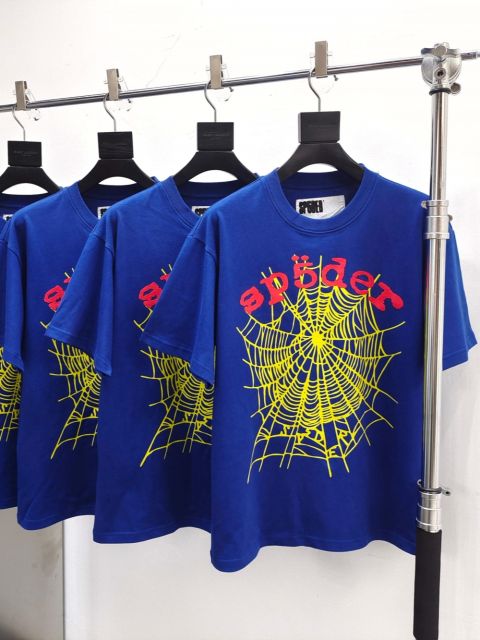 1:1 Quality  Red Letter Yellow Web Printed Tee