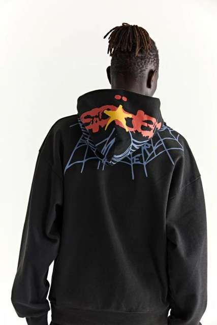 1:1 Top Quality  Web 555555 Hoodie Pants Black