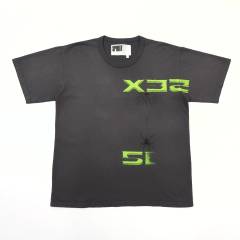 1:1 quality version  5EX Letter Washed Version Print Tee