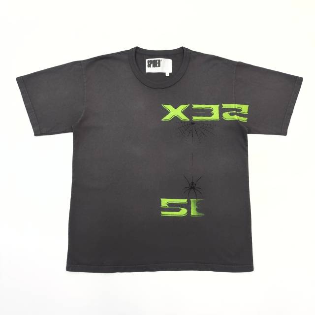 1:1 quality version  5EX Letter Washed Version Print Tee