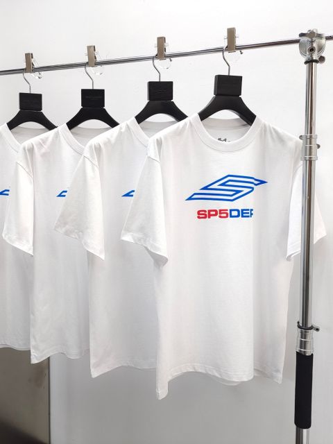 1:1 Quality  Blue Red Line 5 Printed Tee