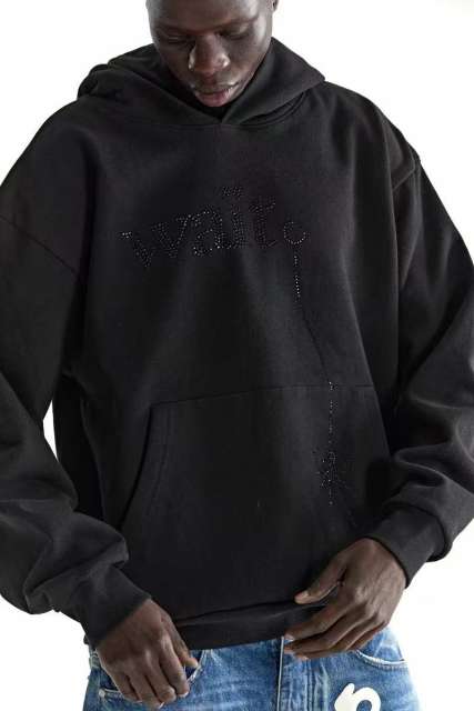 1:1 Quality  Rhinestone Hoodie 2 colors