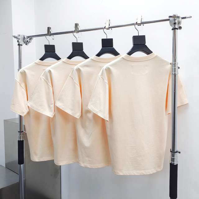1:1 Quality  White and Red Web Beige Tee