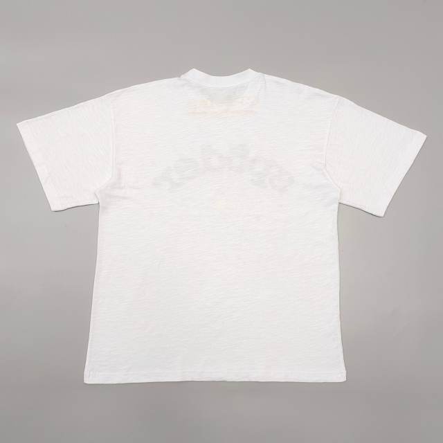 1:1 quality version  Black Lettering Yellow Mesh Printed Tee