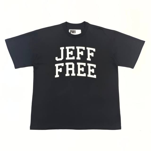 1:1 Quality  White JEFF Letter Print Tee