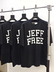 1:1 Quality  White JEFF Letter Print Tee