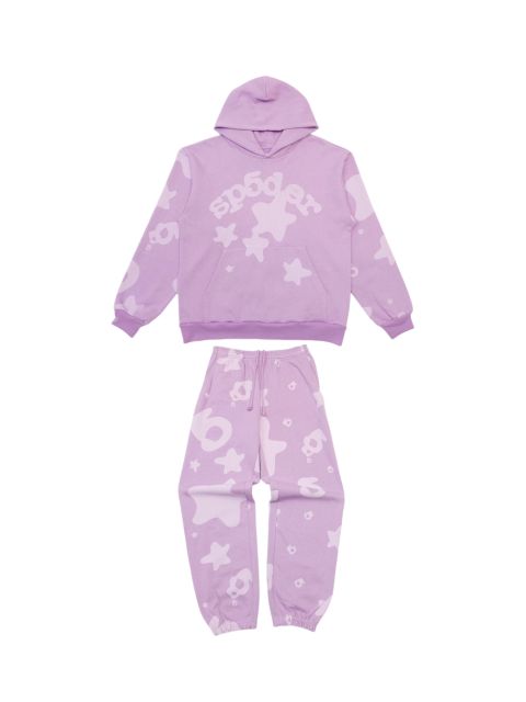 1:1 Quality  Big Star Taro Purple Hoodie & Pants Set