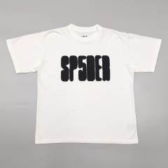 1:1 Quality  Spotted Black Letter Print Tee