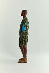 1:1 quality version  Tiger Green Camouflage Print Long Sleeve T-Shirt