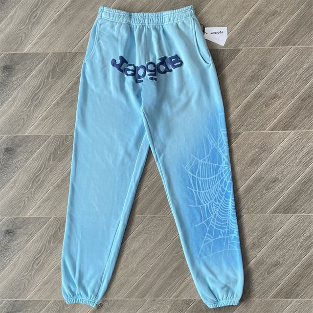 1:1 Quality SS25  Blue Web Clean Fits Hoodie & Pants Set