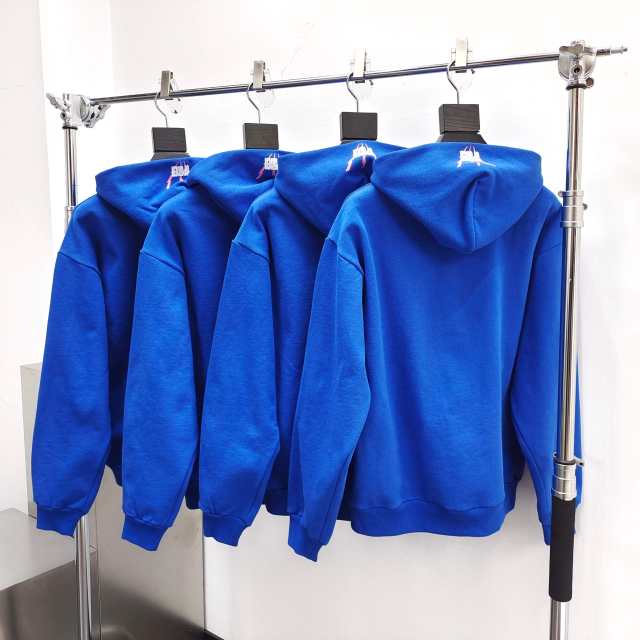1:1 Quality  555 Web Blue Hoodie & Pants Set