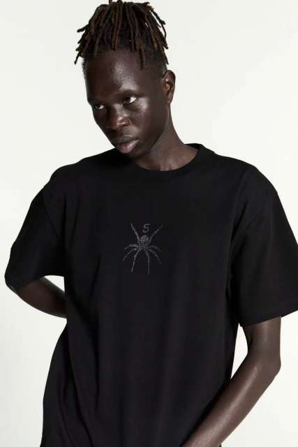 1:1 quality version  Rhinestone Spider Tee