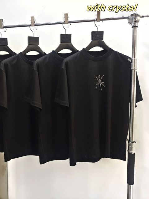 1:1 quality version  Rhinestone Spider Tee
