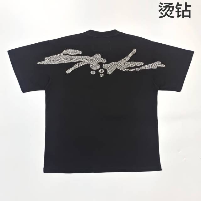 1:1 quality version  Rhinestone Spider Tee