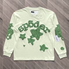 1:1 quality version  Foaming Print Star Long Sleeve T-Shirt 2 Colors