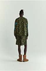 1:1 quality version  Tiger Green Camouflage Print Long Sleeve T-Shirt