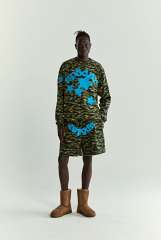 1:1 quality version  Tiger Green Camouflage Print Long Sleeve T-Shirt