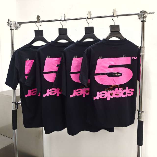 1:1 quality version  Back Inverted Letters Large 5 Printed Tee