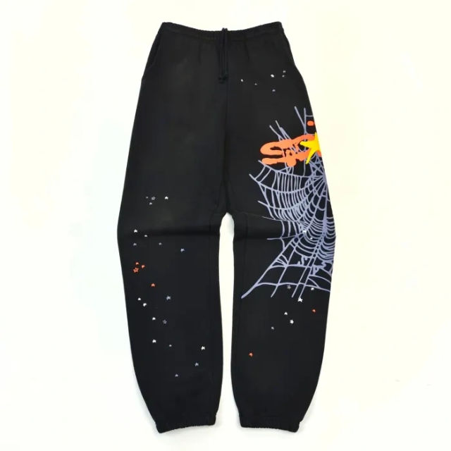 1:1 Top Quality  Web 555555 Hoodie Pants Black
