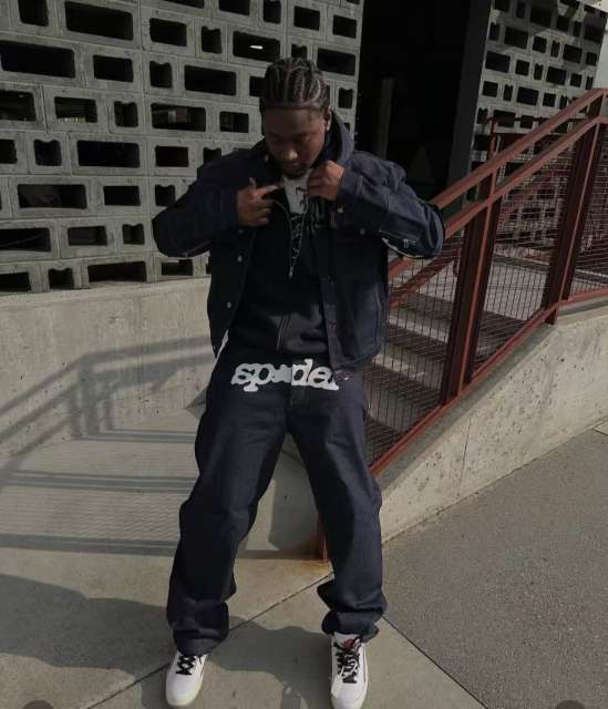 1:1 Quality  Letter Printed V3 Jeans 2 colors