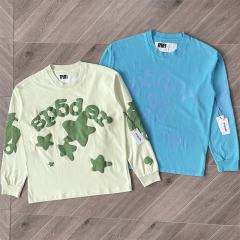 1:1 quality version  Foaming Print Star Long Sleeve T-Shirt 2 Colors