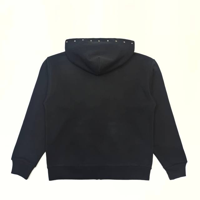 1:1 Quality  Studded Logo Black Print hoodie