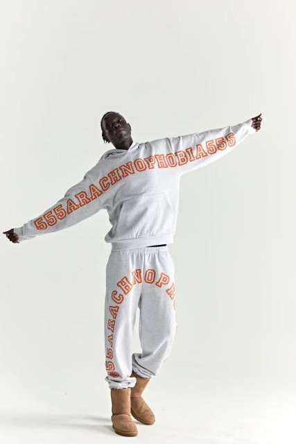 1:1 Quality  Arach Hoodie Heather Grey - SS25 Hoodie & Pants Set 2 colors