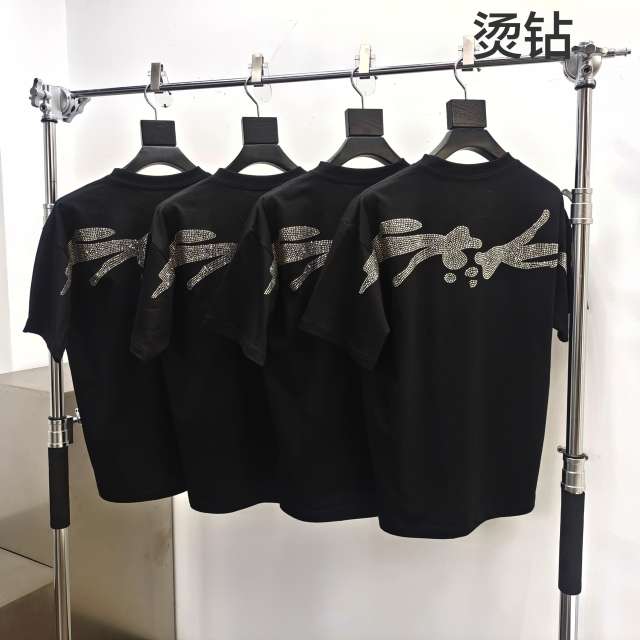1:1 quality version  Rhinestone Spider Tee