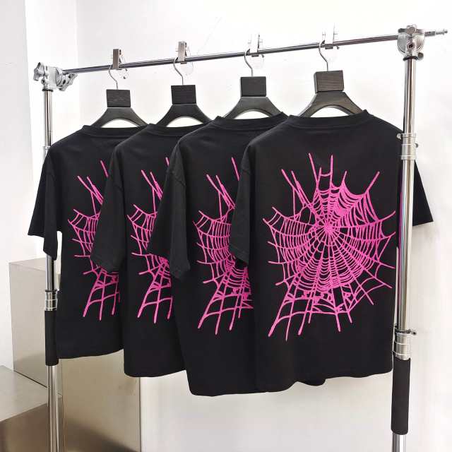 1:1 Quality  Web Tee Black/Pink Tee