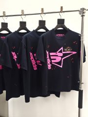 1:1 quality version  Back Inverted Letters Large 5 Printed Tee