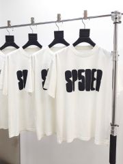 1:1 Quality  Spotted Black Letter Print Tee